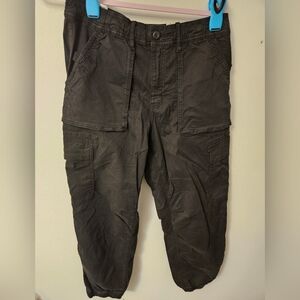 American Eagle NWT Black High Rise Baggy Jogger Cargo Pants